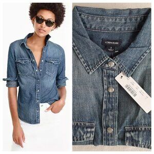 Slim-Fit Western Chambray Shirt (J. Crew)